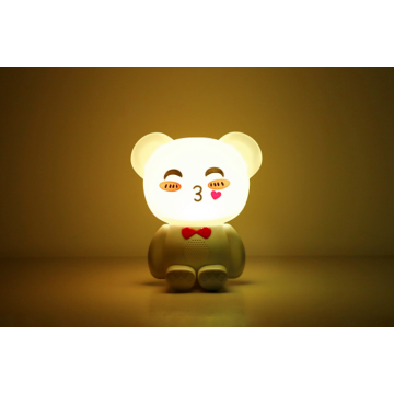 रचनात्मक प्यारा भालू सिलिकॉन बेडसाइड नाइट लाइट